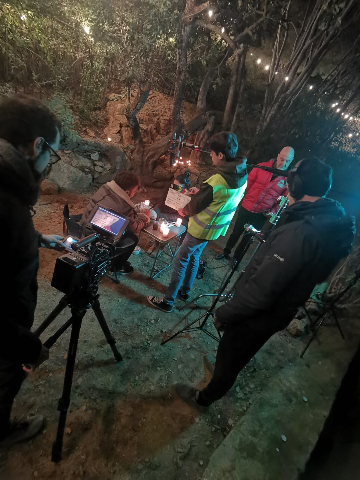Rodaje nocturno de Absurdara