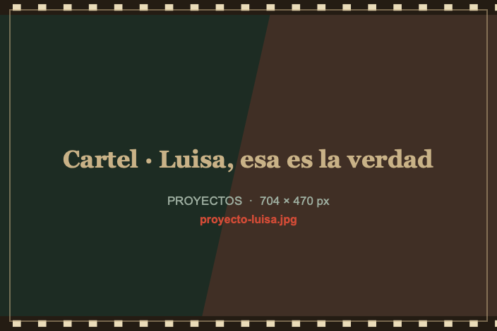 Luisa, esa es la verdad